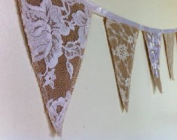 hessian burlap bunting country kitchen inspiration